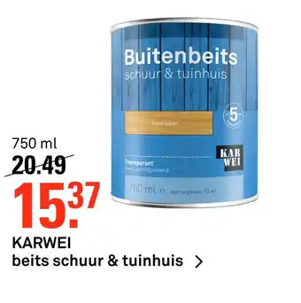 Karwei KARWEI beits schuur & tuinhuis 750 ml aanbieding