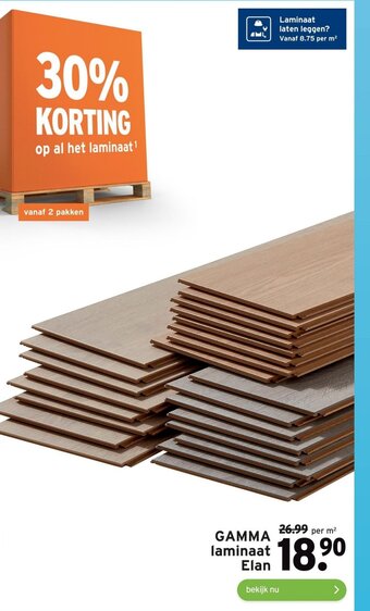 GAMMA laminaat Elan aanbieding
