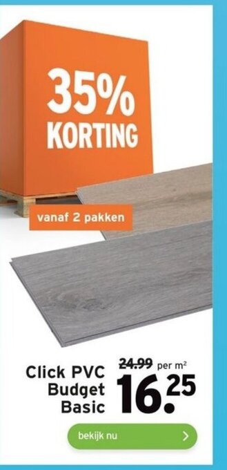 GAMMA Click PVC Budget Basic aanbieding