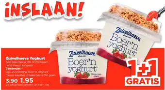 PLUS Zuivelhoeve yoghurt aanbieding