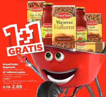 PLUS Grand'italia sugocasa of volkoren pasta aanbieding