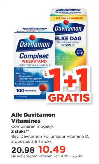 PLUS Alle davitamon vitamines aanbieding