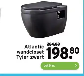 GAMMA Atlantic wandcloset Tyler zwart aanbieding