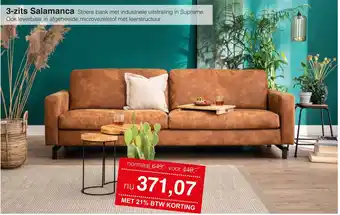 Woonsquare 3-zits Salamanca aanbieding