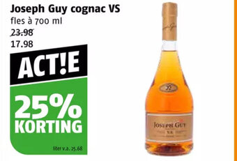 Poiesz Joseph Guy Cognac VS 700 ml aanbieding