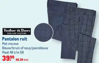 Makro Pantalon ruit aanbieding