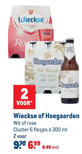 Makro Wieckse of Hoegaarden 300 ml aanbieding