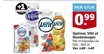 Hoogvliet Optimel, vifit of goedemorgen aanbieding