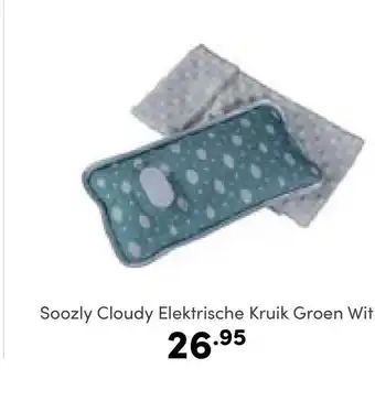 Baby & Tiener Soozly cloudy elektrische kruik groen wit aanbieding