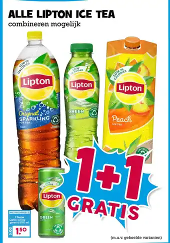 Boon`s Markt Alle lipton ice tea aanbieding