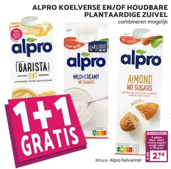 Boon`s Markt Alpro koelverse en/of houdbare plantaardige zuivel aanbieding