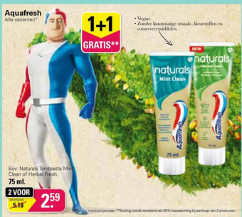 De Online Drogist Aquafresh aanbieding