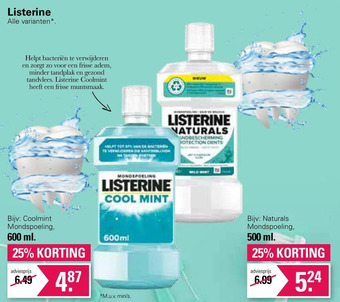 De Online Drogist Listerine aanbieding