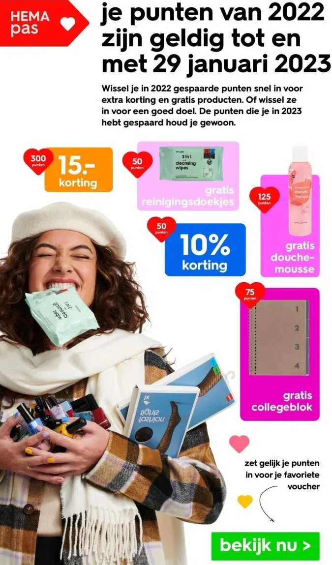 Hema pas aanbieding bij HEMA