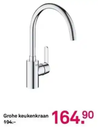 Karwei Grohe keukenkraan aanbieding