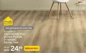 Praxis Decomode pvc vloer plank dynamic royal oak aanbieding