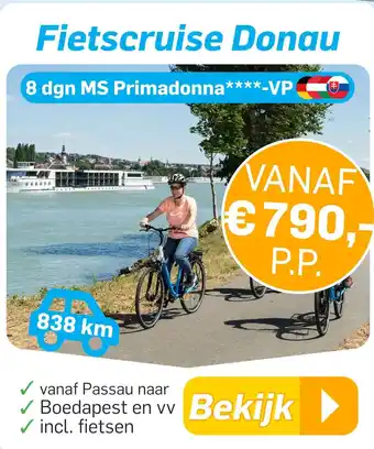 Videotrips Fietscruise donau aanbieding