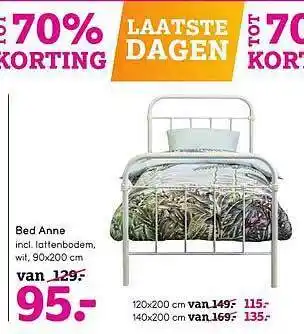 Leen Bakker Bed Anne 90x200 cm aanbieding