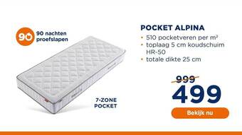 TotaalBED Pocket alpina aanbieding