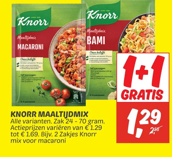Dekamarkt Knorr maaltijdmix aanbieding