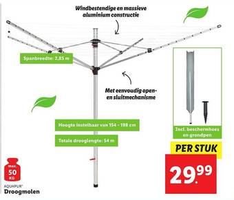 Lidl Aquapur droogmolen aanbieding