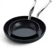 Bol.com Greenpan barcelona pro bakpan set van 2: 20cm + 28cm aanbieding