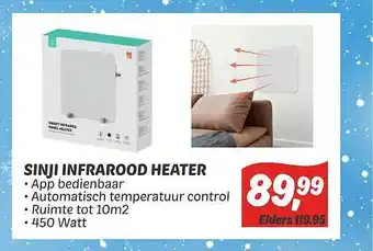 Dekamarkt Sinji infrarood heater aanbieding