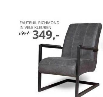 De Bommel Meubelen Fauteuil richmond in vele kleuren aanbieding