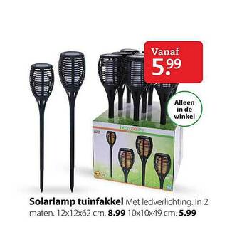 Boerenbond Solarlamp tuinfakkel aanbieding