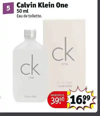 Kruidvat Calvin klein one aanbieding