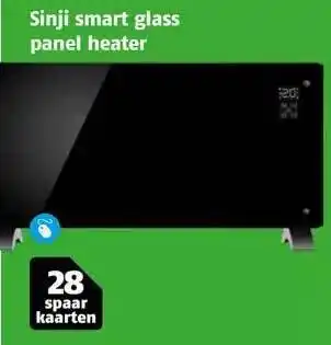 Poiesz Sinji smart glass panel heater aanbieding