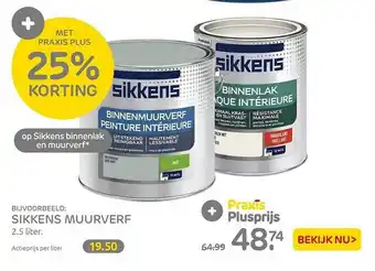 Praxis Sikkens muurverf aanbieding