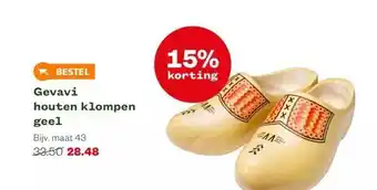 Welkoop Gevavi houten klompen aanbieding