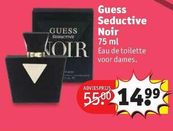 Kruidvat Guess seductive noir 75 ml eau de toilette voor dames aanbieding