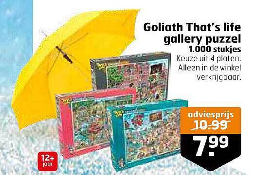 Goliath that's life gallery puzzel 1.000 stukjes aanbieding bij