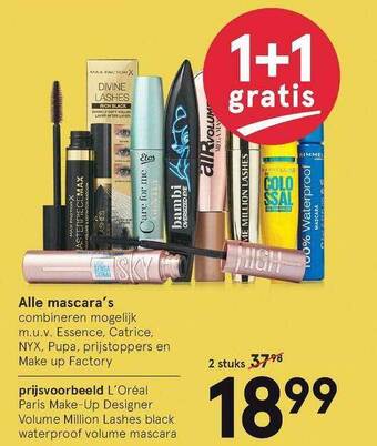 Etos Alle mascara's aanbieding