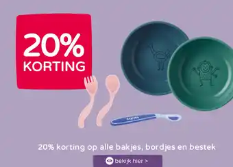 Prenatal Op alle bakjes, bordjes en bestek aanbieding