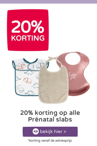Prenatal Op alle slabs aanbieding