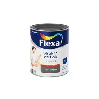 Praxis Flexa strak in de lak hoogglans antracietgrijs 750ml aanbieding