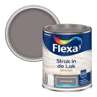 Praxis Flexa strak in de lak zijdeglans leisteengrijs 750ml aanbieding