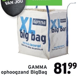 GAMMA GAMMA Ophoogzand BigBag aanbieding