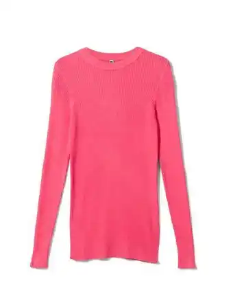 HEMA Hema dames trui rib louisa roze (roze) aanbieding