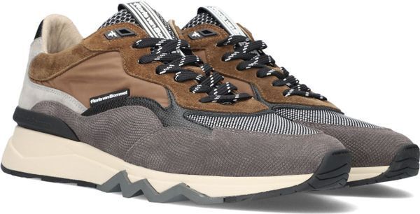 Floris van bommel cognac lage sneakers sfm-10136 aanbieding bij Omoda