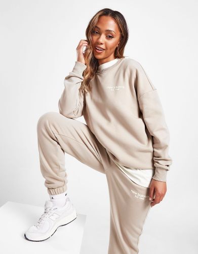 New balance small logo crew sweatshirt - brown - dames aanbieding bij JD  Sports