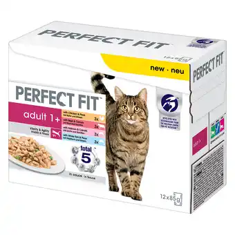 Zooplus 96x85g perfect fit adult 1+ mixpack natvoer katten aanbieding