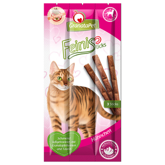 Zooplus 3x5g granatapet feini kip kattensnacks aanbieding