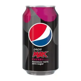 Coop Pepsi max cola cherry blik aanbieding