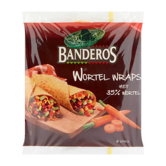 Banderos tortilla wraps wortel aanbieding bij Coop