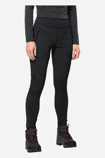 Bever Jack wolfskin salmaser dames tights zwart aanbieding