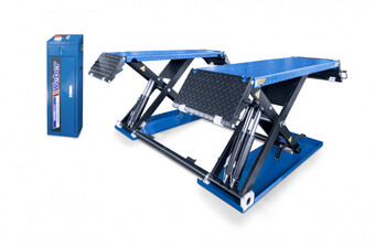 HBM Machines Weber expert sh-3500 professionele 3 ton elektrische autopoetsbrug, poetsbrug, schaarbrug - 400 volt aanbieding